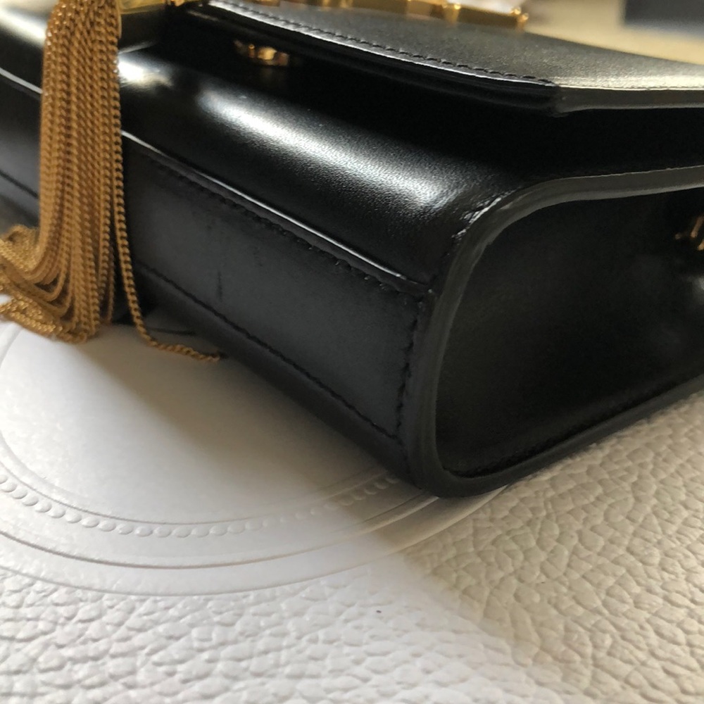 YSL Black Small Monogramme Crossbody tassel $2150 - Picture 5 of 8
